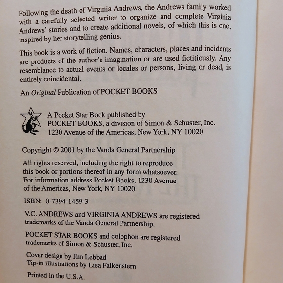 The End of the Rainbow [Hudson Series, Book 4] V.C. Andrews  Very Good - Picture 4 of 6